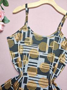 FASHION Women's Tank Top Plus Size Straps G1 Stretches Well NEW Prints - G1 黑 圓條 - 查看 1