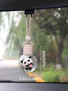 1 pieza Adorno colgante de botella de perfume con diseño de panda para el interior del coche, accesorio para el espejo retrovisor - Unitalla - Ver 5