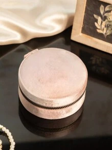 Customized Name Velvet Mini Jewelry Storage Box, Simple Compact Portable Jewelry Box, Ring Packaging Box, Portable Velvet Jewelry Box, Necklace Box, Ring Box, Wedding Ring Packaging Box - Multicolor - View 13