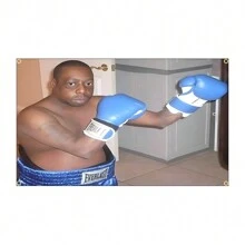 1pc, Beetlejuices Lester Green Boxing Gloves Meme Boxer Howard Stern Show Funny Wall Flag Funny Decorative Backdrop Cloth For Dorm And Home Perfect Wall Art For Living Room, Bedroom - Multicolor - View 4