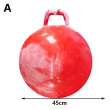 1 pieza Pelota inflable de ejercicio de rebote de 45cm con asa en forma de nube y arcoíris, pelota de yoga de PVC colorida