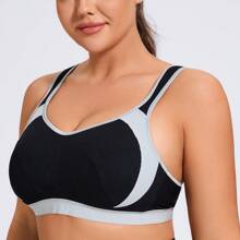 MELENECA MELENECA Women's High Impact Support Wirefree Bounce Control Plus Size Workout Sports Bra