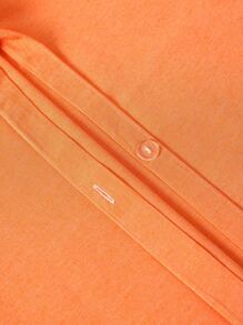 "3pcs Bedding Set, Cozy Modern Graphics, Perfect For Students And Holidays" - Orange - View 4