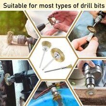 15 件抛光刷套装，不锈钢丝碗形抛光头，电动磨床除锈去毛刺抛光旋转工具配件 - 常規 - 查看 10