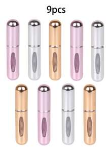 1pc/3pcs/6pcs/9pcs Chai đựng nước hoa đóng gói phụ, Chai xịt nước hoa mini có thể nạp lại di động, Bình đựng nước hoa rỗng di động để hẹn hò, Chai nước hoa có đáy, Bình đựng nước hoa, Hộp bơm nước hoa, Chai xịt dạng lỏng - Nhiều màu - Xem 15