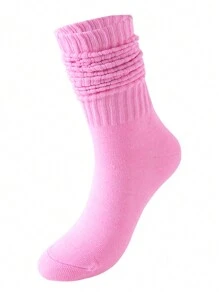1 Pair Women Over The Knee Socks, Colorful Vertical Stripe Pattern, Fashion Versatile Thigh High Stockings, Spring/Summer