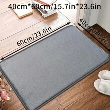 1 件套记忆泡沫浴垫套装、浴室地毯、家用地垫、柔软、吸水、快干、舒适、适合家居装饰、女士情人节礼物生日男友女友家居浴室装饰地毯户外地毯门垫秋季装饰浴室配件返校入口装饰 - 純色地墊 - 查看 17