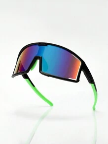 1pc Multi-Color Sport Fashion Fashion Bril voor Heren, Geschikt voor Buitenactiviteiten zoals Fietsen, Hardlopen, Paardrijden, Vissen, Straatfotografie en Decoratie
