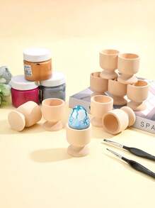 3pcs Wooden Egg Cups Unfinished Wooden Egg Holder Wooden Egg Cup Holder Wooden Egg Holder DIY Wooden Craft Easter Birthday Party Supplies- Perfect For Painting And Decorating Eggs,Party Home Decorations, Holiday Party Decorations, Home Spring Party Decorations, Classic Easter Wall Window Tree Decorations Best Birthday Gift