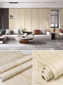 1卷黑色大理石接触纸台面覆盖物撕下并粘贴厨房台面墙纸粘合剂棕色可移除壁纸花岗岩接触纸大理石包装纸 - 彩色 - 查看 43