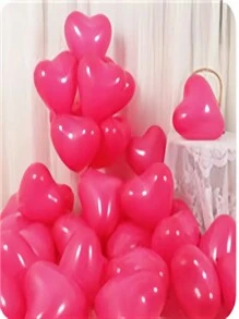 20 Balões de Látex Irregulares Rosa - Decoração Vibrante e Romântica para o Dia dos Namorados, Casamento e Aniversário - Rosa - Ver 3