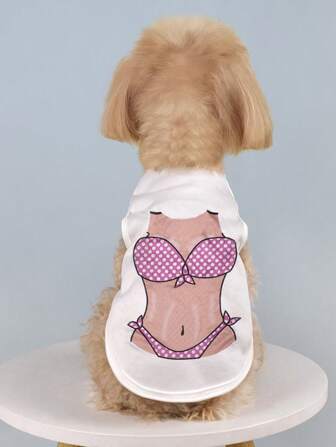 Underwear Print Pet Tank