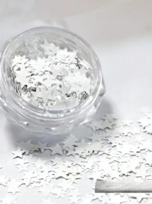 1/4/6片装星形美甲贴纸，金色/白色/银色星星美甲贴花，DIY美甲饰品，美甲用品，美甲宝石