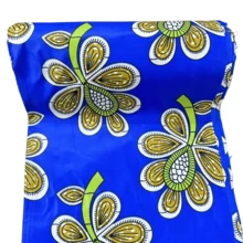 6 Yards Dreamy Series African Balik Cloth - Double Sided Geometric Pattern Print, Polyester Handmade And Dress Fabric, Machine Washable - Mixed Colors - View 4