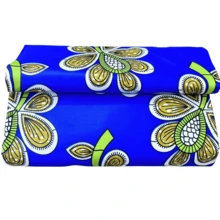 6 Yards Dreamy Series African Balik Cloth - Double Sided Geometric Pattern Print, Polyester Handmade And Dress Fabric, Machine Washable - Mixed Colors - View 5