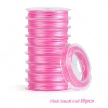 10pcs/Pack Multi-Color Elastic Beading String Cord, For Bracelet, Necklace, Jewelry Making, Clay Bead Stringing Arts And Crafts - Beading Wire - View 8