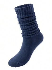 1 Pair Women Over The Knee Socks, Colorful Vertical Stripe Pattern, Fashion Versatile Thigh High Stockings, Spring/Summer