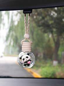 1 pieza Adorno colgante de botella de perfume con diseño de panda para el interior del coche, accesorio para el espejo retrovisor - Unitalla - Ver 6