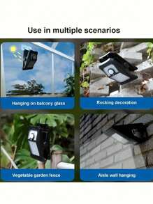 1 Stück Solar Klemmlicht - 45 LEDs 3 Modi, wasserdicht und einfach zu installieren multifunktionale Solar Bewegungssensor Wandleuchten, tragbare USB und Solar Lichter, Außenbeleuchtung für Heim Dekoration Zäune, Terrassen, Wände, Garagen, Terrassen, Außenbeleuchtung für Weg, Hof, Terrasse