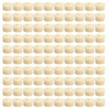 100/50/25pcs Pure Natural Soy Wax Tea Lights, 4-6 Hours Long Burning Time, Smokeless & Odorless Soy Wax Tea Candles, Ideal For Elegant & Romantic Home Use, Meditation, Anniversary, Pool, Chapel, Wedding, Church, Seasonal Celebration, And Emergency