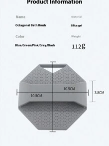 1 Pcs Silicone Shower Brush: Soft Brush Head, Rich Foam, Ergonomic Design, Multi-Color Options, Easy To Solve The Problem Of Shampooing Shower New Experience. - Royal Blue - View 9