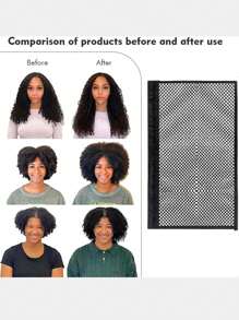  2pcs Lock Hair Stretcher For Natural Hair, Mesh Wrap To Prevent Shrinkage, Hair Stretcher - Assist Maintainer Length Stretching Tool No Heatless Device - Multicolor - View 4