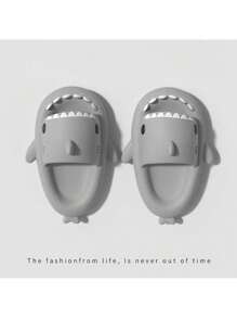 Cómodas y suaves chanclas de tiburón de EVA - Gris Claro - Ver 3