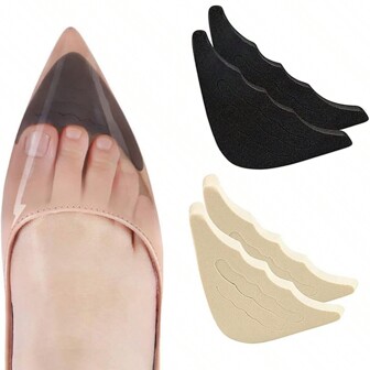 2 件/套柔软海绵鞋头插入物，可拆卸鞋头保护器，适用于大号鞋、高跟鞋、休闲鞋、运动鞋、返校用品、女鞋靴子配件
