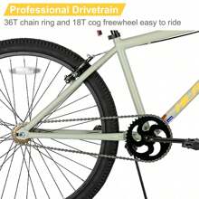 HILAND Redeem2.0 24 26 Pouces Vélo BMX Freestyle pour 8+ Ans Ado & Adulte, Vélo BMX Mono Vitesse avec 2 Pegs & V-Brake Arrière, Débutant à Confirmé, Rayons Multiples (Bleu/Gris Vert/Arc-en-ciel)