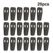 BKFUN 40/20/10/2 Stück Samtklammern für Kleiderbügel, starke Samtklammern für Samtbügel, Hosen- und Rockhalterung Samtklammern passend für Samtkleiderbügel