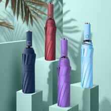 Automatic Umbrella Rubberized Handle Style Blackout UV - Azul Marino - Ver 10