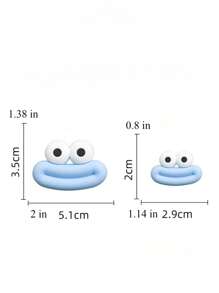 1/3pcs Cartoon Sausage With Mouth And Eyes,Soft Rubber Patch Accessories, Toy, Decorate Various Items ,Not Only Decoration For Hair Clip, Phone Case And Shoe,School Supplies,Back To School