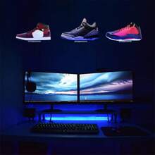 Espositore per scarpe da ginnastica da 6 pezzi, scarpiera, scarpiera da parete in acrilico trasparente, mini scarpiera per scarpe da collezione e scarpe da ginnastica per la decorazione della sala giochi da uomo