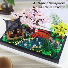 2280PCS Zen Style Garden, Flowers, Trees, Classic Architectural Puzzle Toys, Mini Block Sets, Models, Adults - Multicolor - View 3