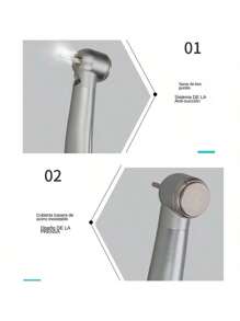 Pieza De Mano De Aluminio Led De Alta Velocidad 2 Agujeros - Plateado - Ver 5