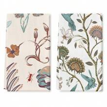 Set de 2 paños de cocina con diseño floral de jardín vintage, toallas de cocina retro muy absorbentes con patrones florales para colgar en el hogar y el comedor - Multicolor - Ver 7