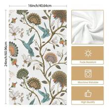 Set de 2 paños de cocina con diseño floral de jardín vintage, toallas de cocina retro muy absorbentes con patrones florales para colgar en el hogar y el comedor - Multicolor - Ver 9