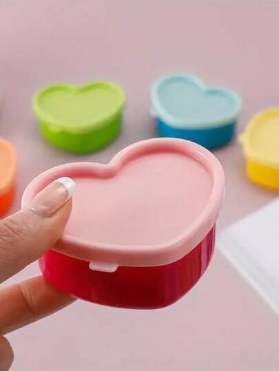 1/5/10 件多色迷你零食储存容器、彩虹糖果和坚果收纳盒、厨房调味料和果酱架、沙拉酱容器、带盖塑料酱料调味品容器，适用于午餐盒学校用品，返校