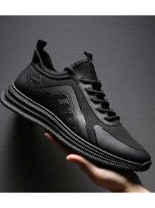 Tenis de moda para hombre, Tenis Hombre de Moda Sneakers Running Casual, Tenis deportivos antideslizantes para correr para hombre, tenis para caminar, Runner Tenis para Hombre, Tenis Antideslizantes para Hombre, ultraligeros, Transpirables, Informales, para Caminar, de Moda, de Malla, para Entrenamiento Deportivo - Negro - Ver 10