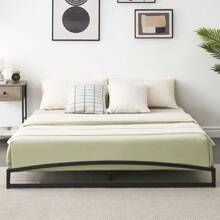 6 Inch Heavy Duty Metal Platform Bed Frame Low Profile, Mattress Foundation, No Box Spring Needed - Black - View 1