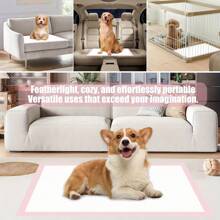 Almohadillas absorbentes desechables rosas para entrenamiento de mascotas, extra gruesas, 100 piezas, impermeables, de material tejido, de secado rápido, reutilizables, para entrenamiento en casa y viajes, material absorbente de desechos de mascotas.