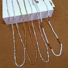 4 件套波西米亚风格串珠腰链套装 - 弹性肚皮舞饰品适合日常和派对佩戴，复古设计可用作腰链和手链