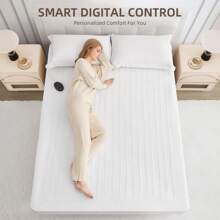 Electric Heated Mattress Pad, Bed Warmer, 9 Heat Settings, 1-12 Hours Auto Off, DeepPocket, Fast Heating, Machine Washable, Soft And Cozy - Xem 5