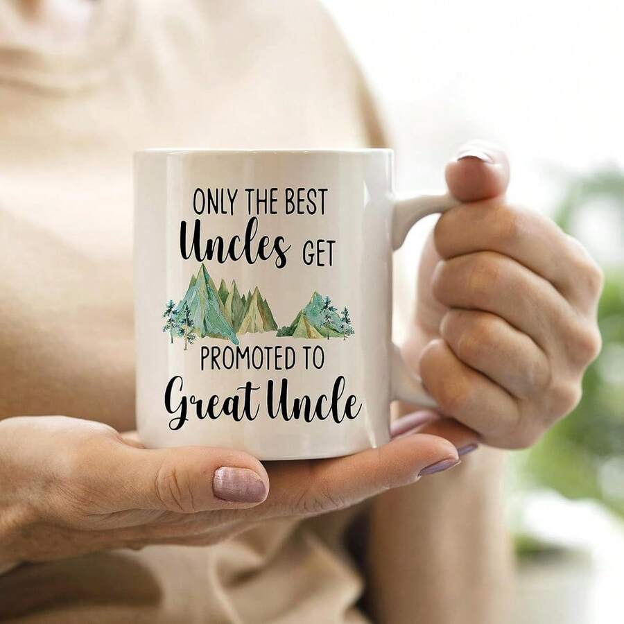 11oz Ceramics White Mug Uncle MugUncle GiftsUncle Coffee MugsGreat Uncle MugGreat Uncle Mug Tea Cup Gifts For UnclePromoted To Great Uncles Coffee Cups