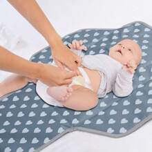 嬰兒便攜式換尿布墊-嬰兒換尿布墊和換尿布袋,智能設計嬰兒換褲墊,便攜式嬰兒換尿布墊-嬰兒換衣間,嬰兒禮物 - 灰色 - 查看 2
