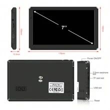 XGODY 7 Inch GPS Navigation Sat Nav Truck System With Free Lifetime Europe Maps UPDATE - Black - View 6