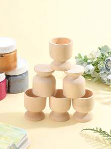 3pcs Wooden Egg Cups Unfinished Wooden Egg Holder Wooden Egg Cup Holder Wooden Egg Holder DIY Wooden Craft Easter Birthday Party Supplies- Perfect For Painting And Decorating Eggs,Party Home Decorations, Holiday Party Decorations, Home Spring Party Decorations, Classic Easter Wall Window Tree Decorations Best Birthday Gift