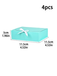 4 件/8 件粉色小丝带礼品盒（带蝴蝶结盖）、大号黑色纸板礼品盒、白色丝带礼品盒、蓝色礼品盒（适用于礼物、婚礼、母亲节、生日、手工制作、派对、纸杯蛋糕、圣诞节） - 紙本 - 查看 13