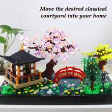 2280PCS Zen Style Garden, Flowers, Trees, Classic Architectural Puzzle Toys, Mini Block Sets, Models, Adults - Multicolor - View 4