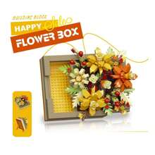 Flower Box Micro-Particle Assembled Building Block Toys DIY Creative Holiday Gifts, Decoration For Desk, Valentine's Day, Mother's Day - Multicolor - View 12